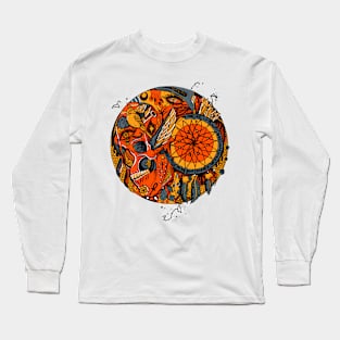 Orangrey Skull and Dreamcatcher Circle Long Sleeve T-Shirt